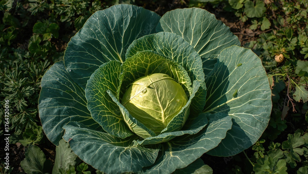 Obraz premium Authentic stunning cabbage greenery