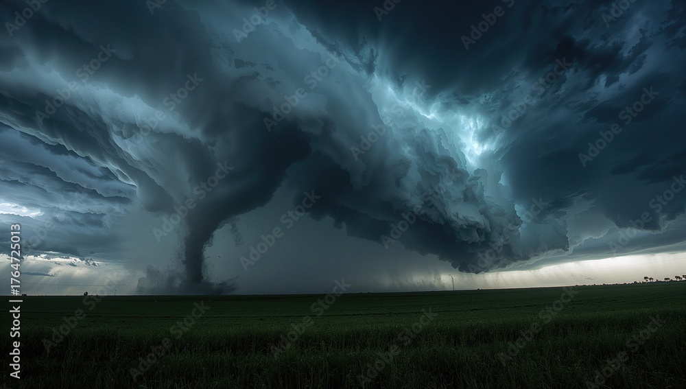 Obraz premium Twister Approaching a Storm Front
