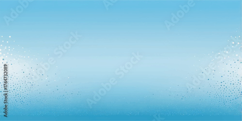 Reflecting the summer light, water drops on blue glass capture the serene beauty of the ocean horizon and calm sky