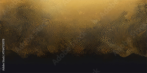 Grungy paper texture background with a halftone dot pattern design