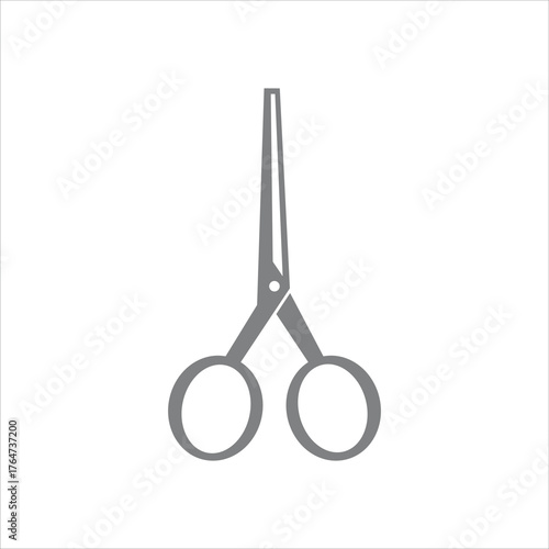 icon vector barbershop scissor template design trendy
