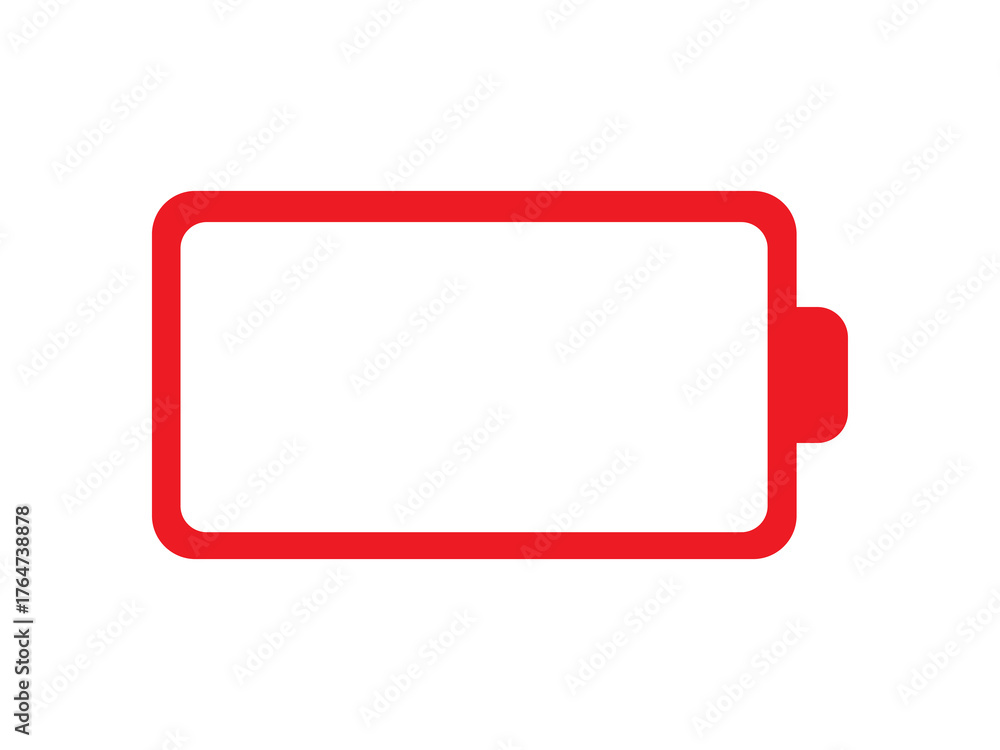 Fototapeta premium empty battery icon