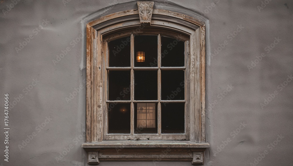 Fototapeta premium An antique home's window view