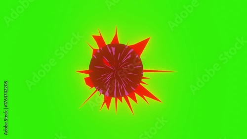 red energy green screen