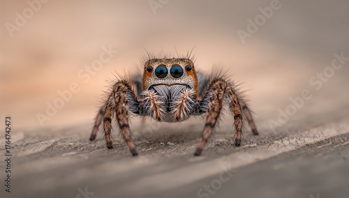 Wallpaper Mural Close-up of a stunning leaping spider - Stock Photo Torontodigital.ca