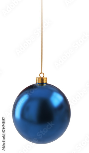 Christmas ball decorations holiday Christmas tree elegant shiny blue