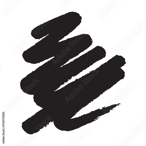 Brush paint stroke texture swatch Hand painted background Ink scribble dab clipart Paint smudge for tags and stamps design