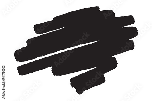 Brush paint stroke texture swatch Hand painted background Ink scribble dab clipart Paint smudge for tags and stamps design