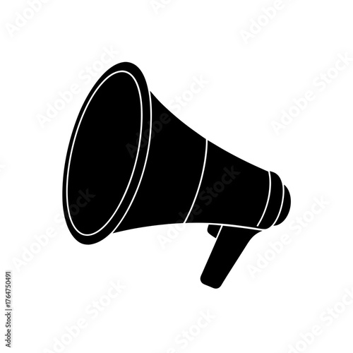 Powerful megaphone illustration for announcements, advocacy, and impactful communications