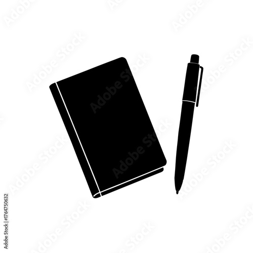 Elegant notebook and pen for creative writing, journaling, or professional note-taking
