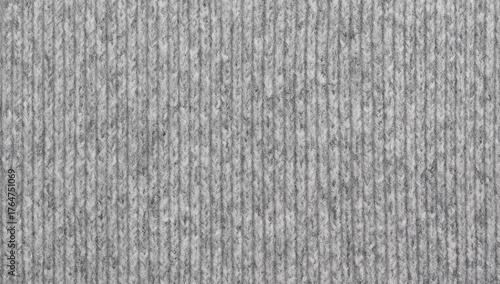 Authentic grey knit textile crafted from blended yarn with a textured surface