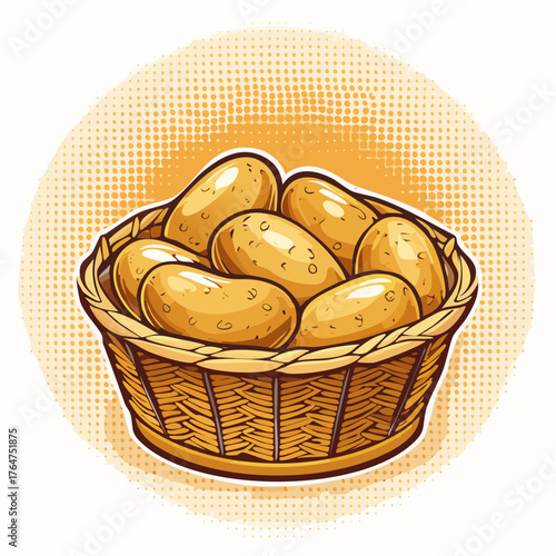 Kartoffeln in einem Korb