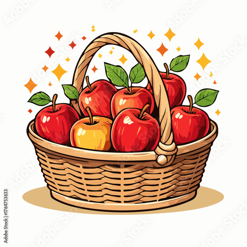 Äpfel in einem Korb