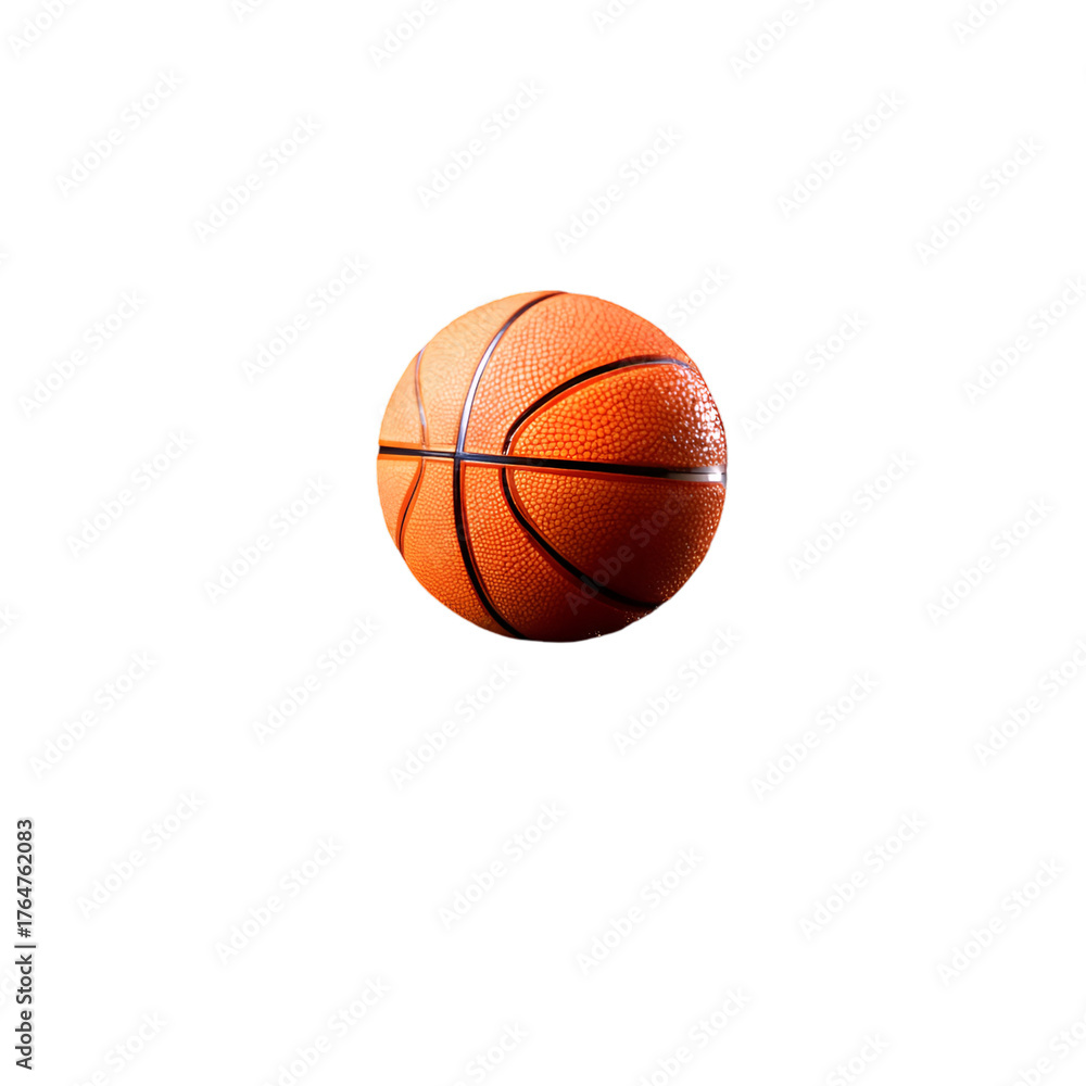 Obraz premium basketball isolated on white background