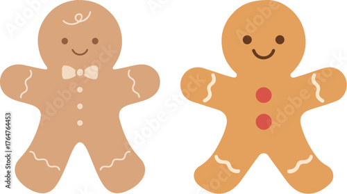 gingerbread man vector illustration
