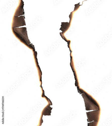 Real Burned Hole in white Paper middle PNG - Scorched Edges, Burnt Texture, Distressed Element, or Grungy Frame Overlay, Burnt paper hole, Burn in paper with brown edges and flame