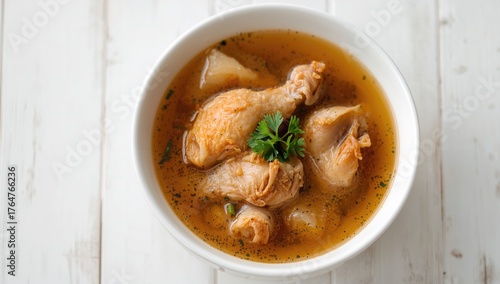 Clear Chicken Claw Soup in ...