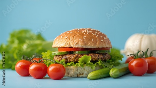 Close-up of a plant-based b...