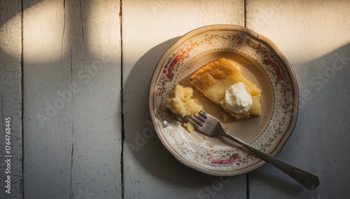 Slice of delicious lemon ta...