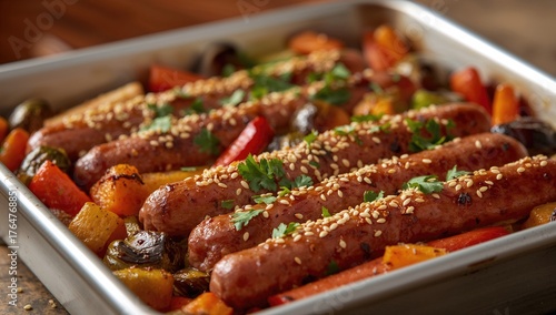 Tray Bake with Sausage, Roa...