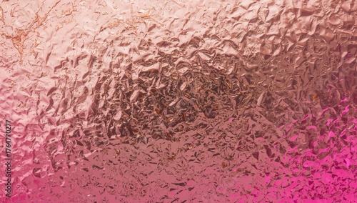 Pink foil backdrop with ros...