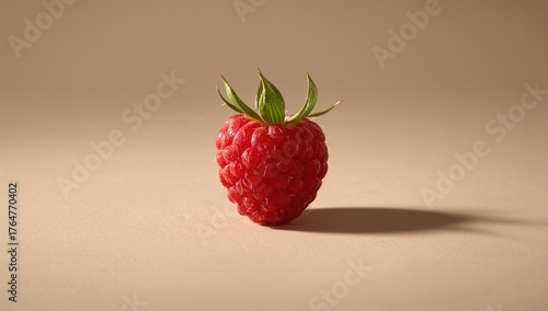 Mature raspberry used as a ...