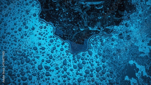 Abstract pattern of oil spi...