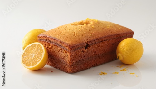 Classic pound cake displaye...