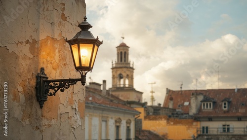 Wall-mounted lamp post agai...
