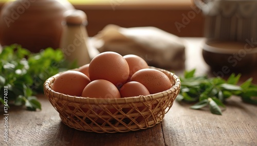 Single eggs arranged in a w...
