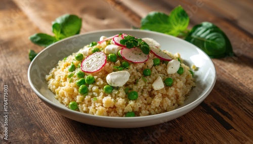 Summer salad featuring cous...