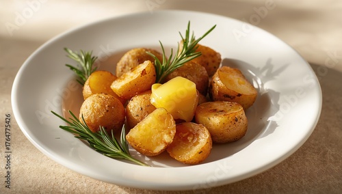Golden roasted baby potatoe...