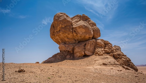 Elephant-shaped rock struct...