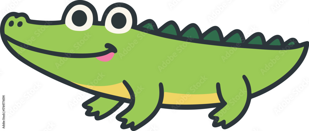 Obraz premium Crocodile cartoon vecor