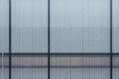 Wallpaper Mural Abstract interior design featuring polycarbonate and iron bars from eye perspective Torontodigital.ca
