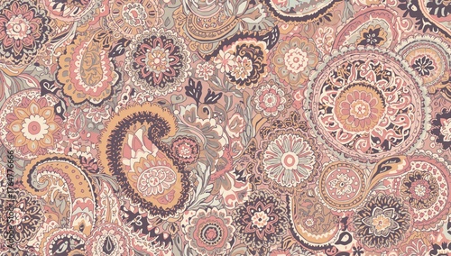 Endless classic paisley mot...