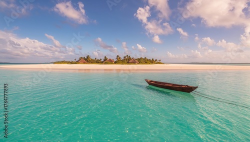Wide-angle scene of a lagoo...