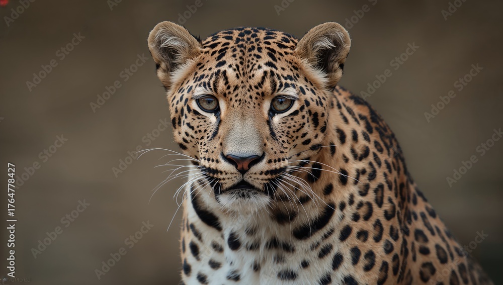 Obraz premium Close-up of a Panthera pardus saxicolor, the Persian Leopard