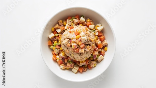 Egg and vegetable tuna sala...