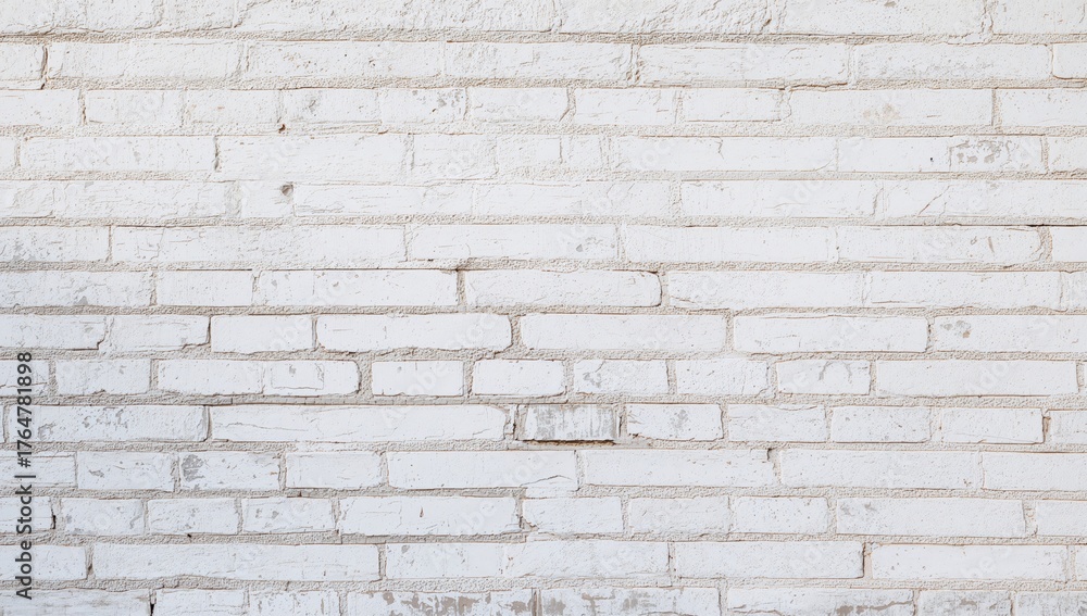 Fototapeta premium Vintage white brick wall surface for backdrop