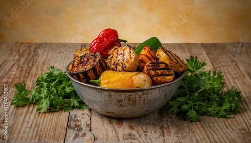 Sizzling roasted veggies se...