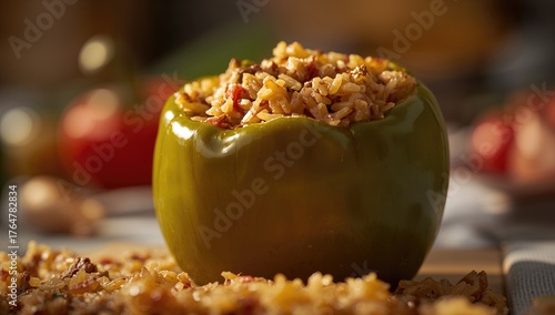 Close-up of vegetarian bell...