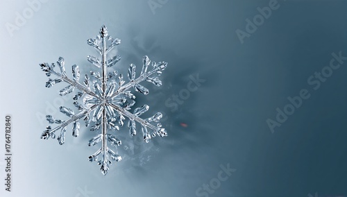 Close-up of a delicate ice ...