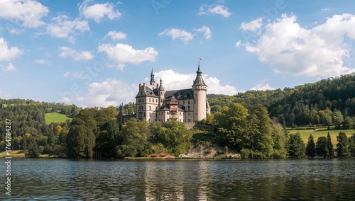 Imposing Fortress by the Ri...