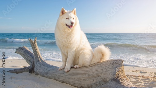 Dog of the Akita Inu breed ...