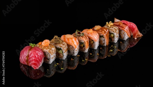 Luxurious sushi arrangement...