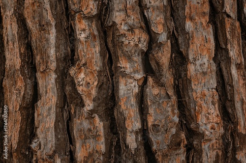 Close-up of a weathered tre...