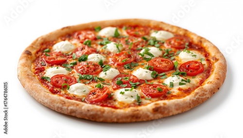 Delicious spicy pizza toppe...