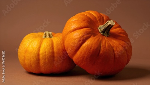 Wallpaper Mural Arrangement of a Yellow and Orange Pumpkin, Close-Up View Torontodigital.ca