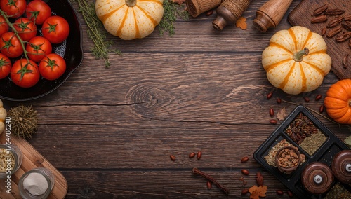 Autumn harvest ingredients ...